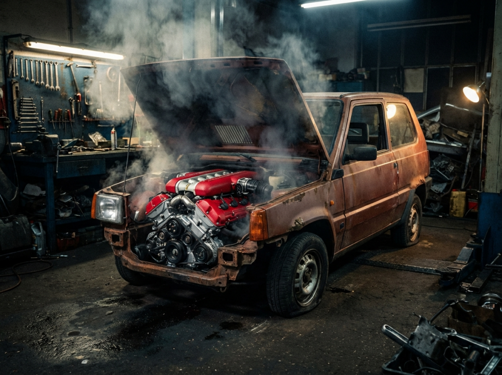 la metafora del motor ferrari, en una tartana es como la ia en sistemas mal panteados funciona. Lo que los datos para ia revelan